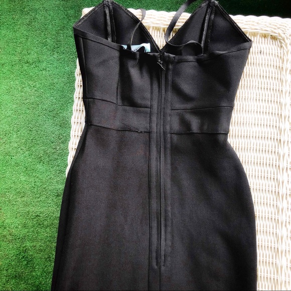 Sexy bodycon summer dress black midi S MUST GO BEFORE SEPTEMBER - Picture 7 of 7